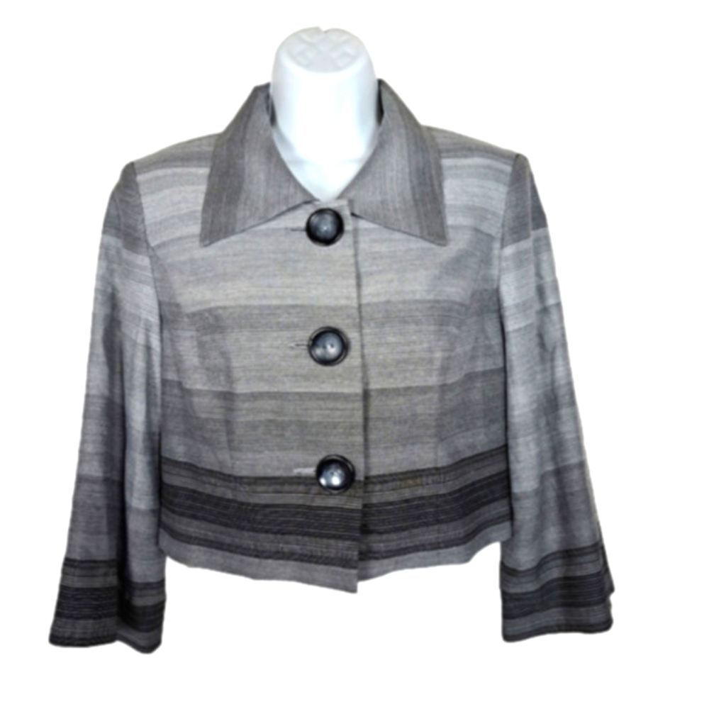 Melanie Lyne‎ Gray Short Jachet l